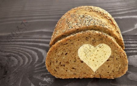 非主流爱情面包图片