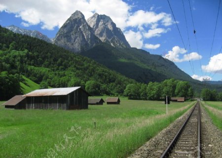 铁路美景图片