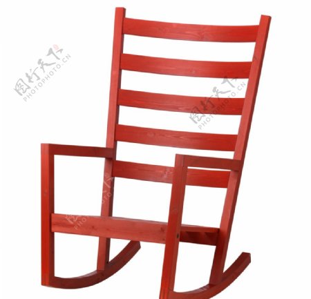 红色摇椅图片