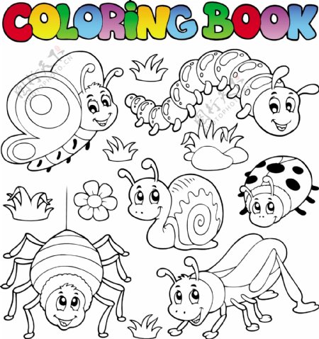 儿童着色绘画图片
