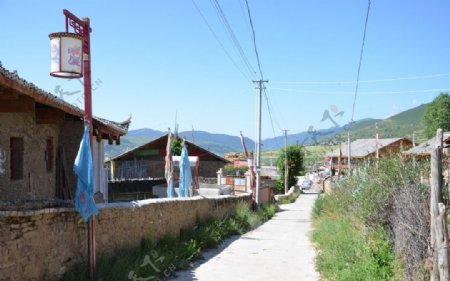 藏族聚落图片