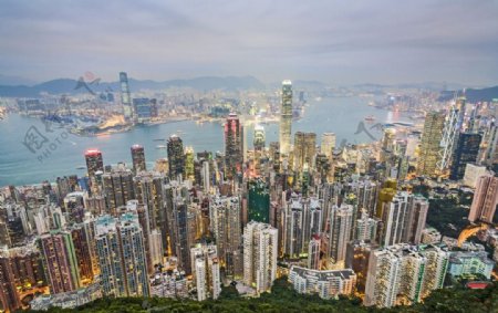 俯瞰香港风景图片