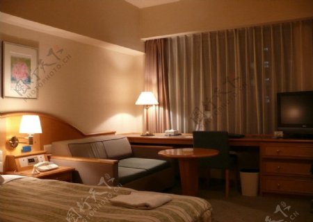 日本东京某酒店客房内部图片