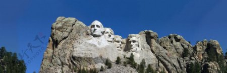 美国总统雕像山图片