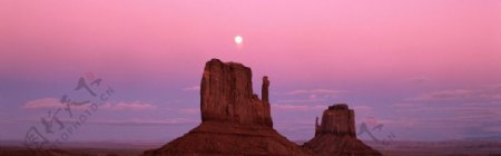 丘陵黄昏沙漠日落图片