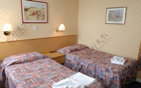 小旅馆卧房卧室内景布置图片