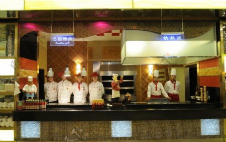 香港大厦国际美食百汇大厨图片