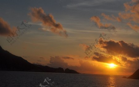 庙湾岛的日出图片
