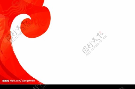 2008火炬核心图形RED红祥云图片