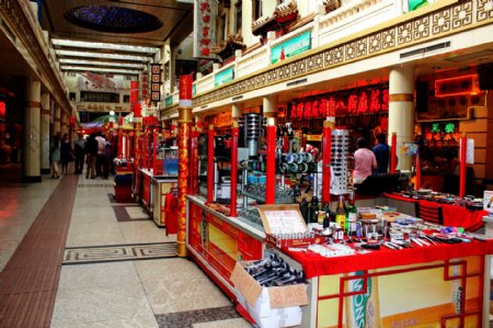 天津南市食品街内景图片