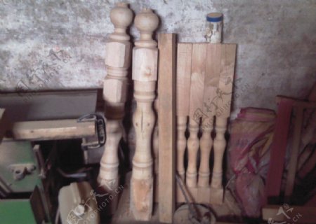 木质楼梯栏杆图片