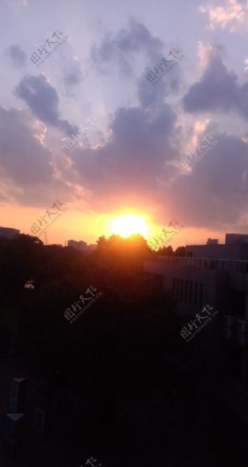 广州夕阳图片