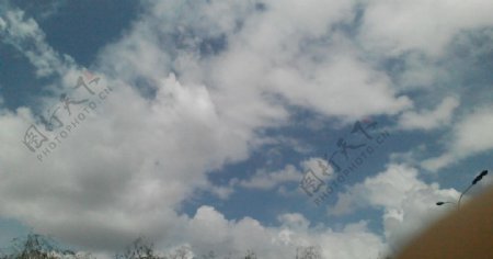 蓝天白云天空云层图片