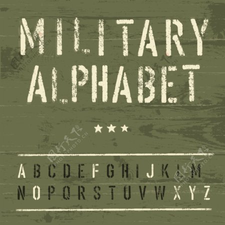 军事字体图片