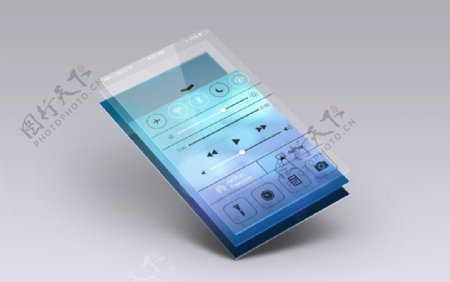 透视玻璃水平模型手机屏幕图片