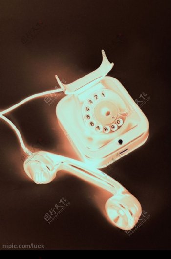 夜光电话机图片