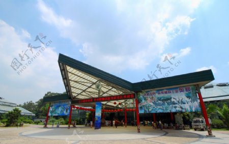 华南植物园温室大门图片