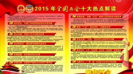 2015年全国两会十大热点解读图片