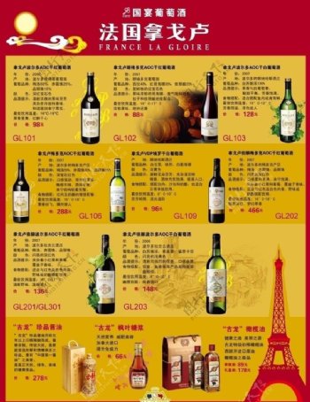 葡萄酒DM邮电广告单图片
