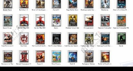 50个电脑游戏和电影封面png图标3图片