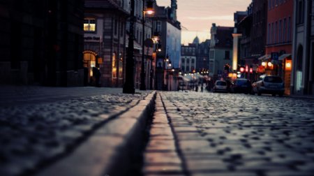 夜景街道图片