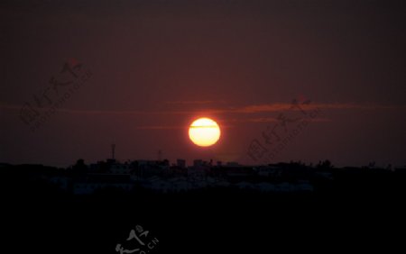 夕陽图片