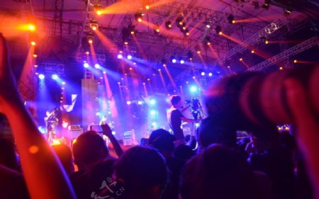 杭州氧气音乐节灯光图片