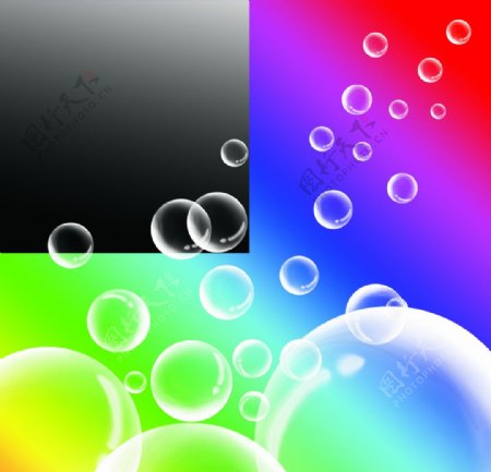 气泡设计PSD图片