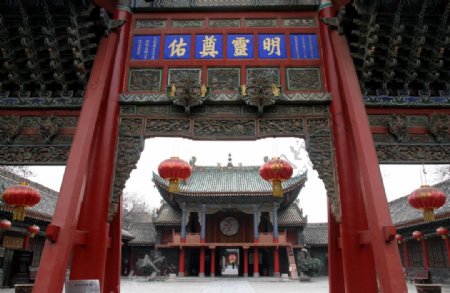 三原城隍庙戏楼图片