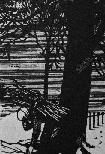 埃米勒183维尔哈伦十五首长诗插图木刻版画图片