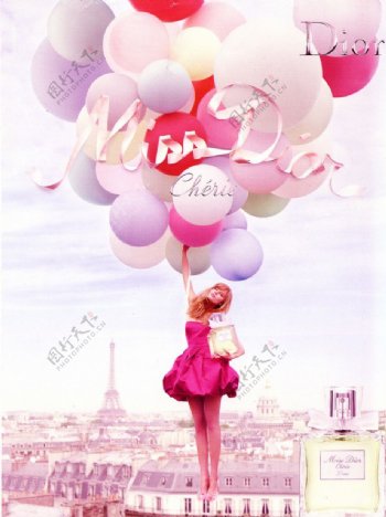 Dior香水广告扫描图图片