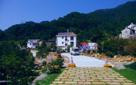 山水桥溪民俗村风景图片