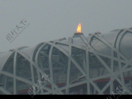 奥运圣火远景图片