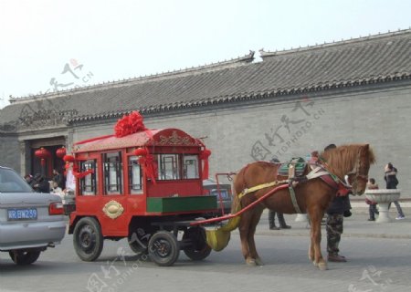 古代马车图片