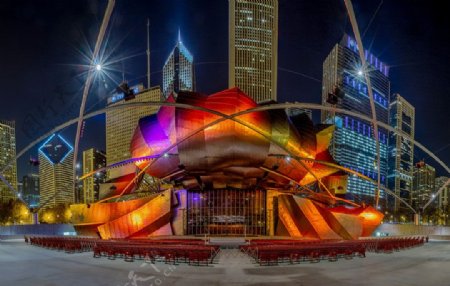 芝加哥歌剧院高清摄影图片