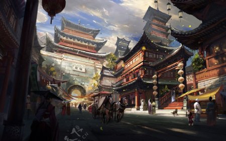 中国古典城市图片