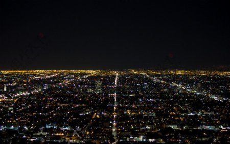洛杉矶夜景图片