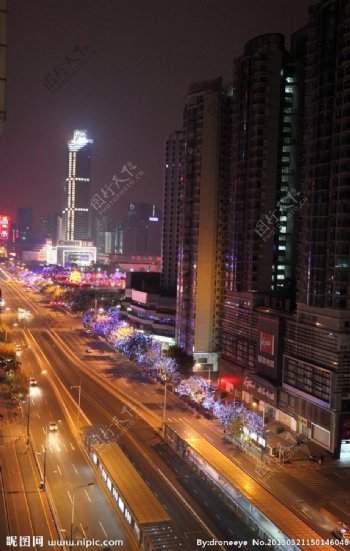 广州天河区夜景图片