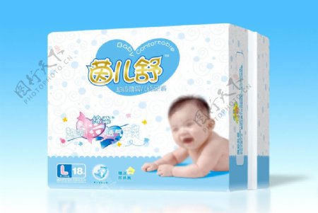婴儿纸尿裤包装图平面图图片
