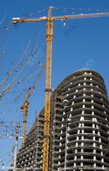 高层建筑施工图片