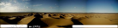 沙漠全景图图片