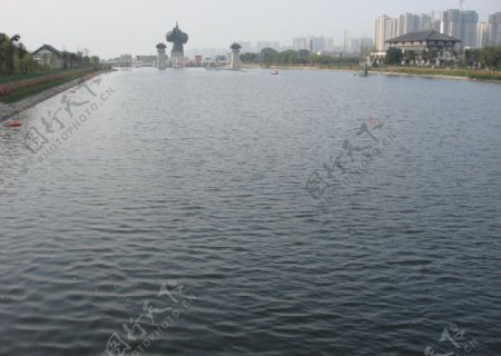 汉城湖景色图片