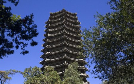 北京大学博雅塔图片