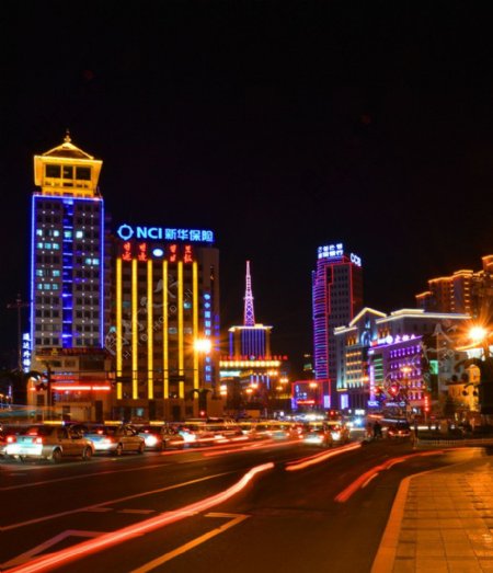 延吉市夜景图片