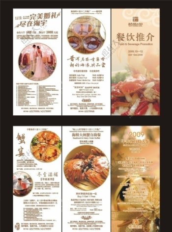 餐饮宣传折页季刊200910图片