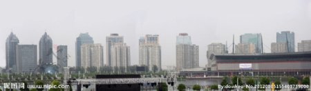 郑东新区高楼全景图片