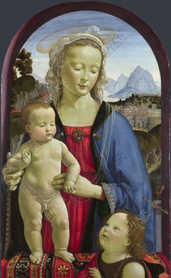 大卫米尼哥183季兰达圣母圣婴与圣约翰图片