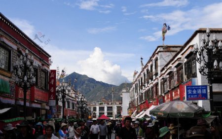 西藏八角街图片