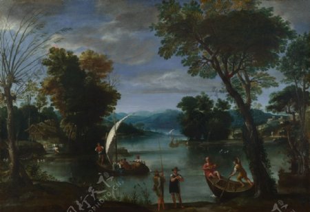 吉奥瓦尼风景河流船图片