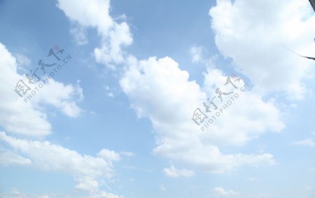 蓝天白云的好天气图片